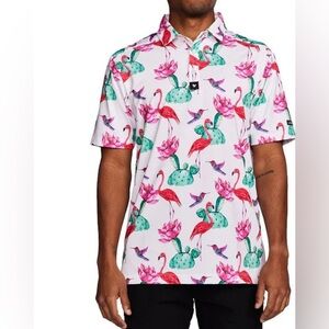 Bad Birdie Flock With Me Polo size S